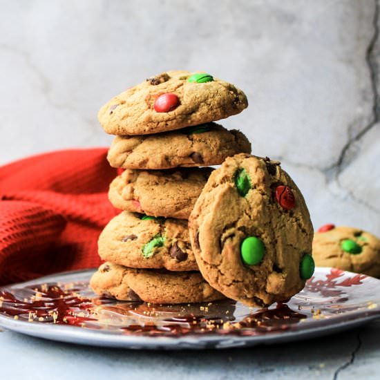 M&M Chocolate Chip Cookies