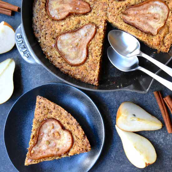 Spiced Pear Skillet Cookie