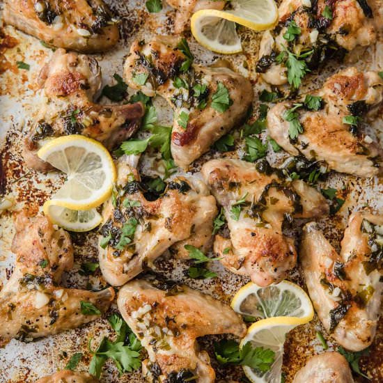 Crispy Lemon & Herb Chicken Wings