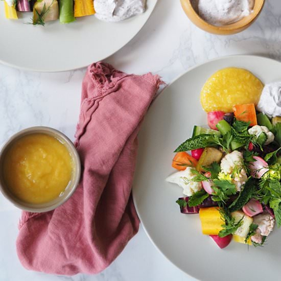 Rainbow Pickle Salad