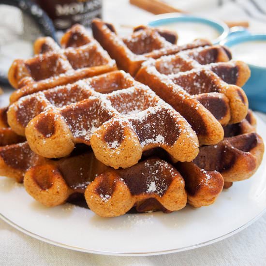 Gingerbread waffles