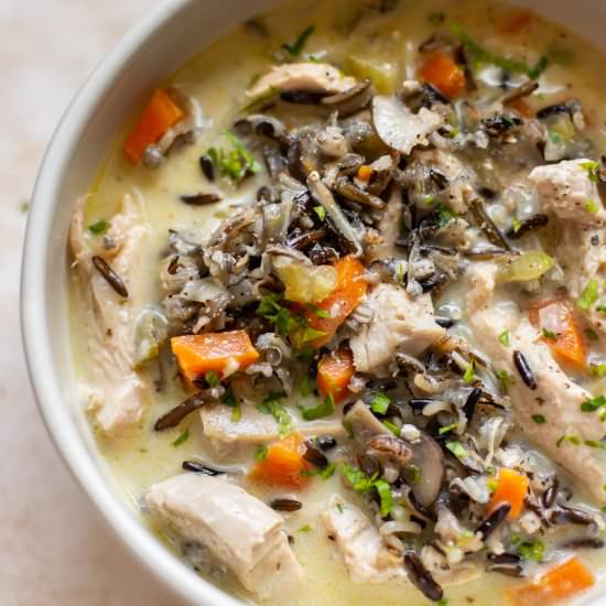 leftover turkey wild rice soup