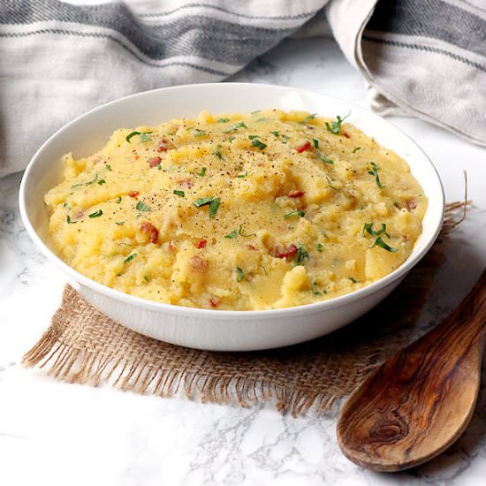 Mashed Rutabaga with Bacon
