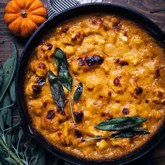 Pumpkin Cauliflower Gratin