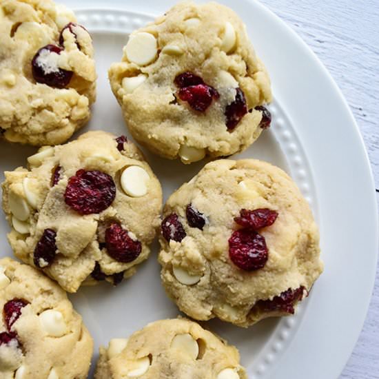 Cranberry White Chocolate Chip Cookies