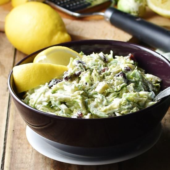 Creamy Brussel Sprout Slaw