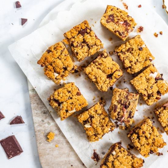 Vegan S’Mores Crumble Bars