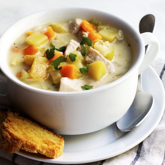 Turkey Pot Pie Soup