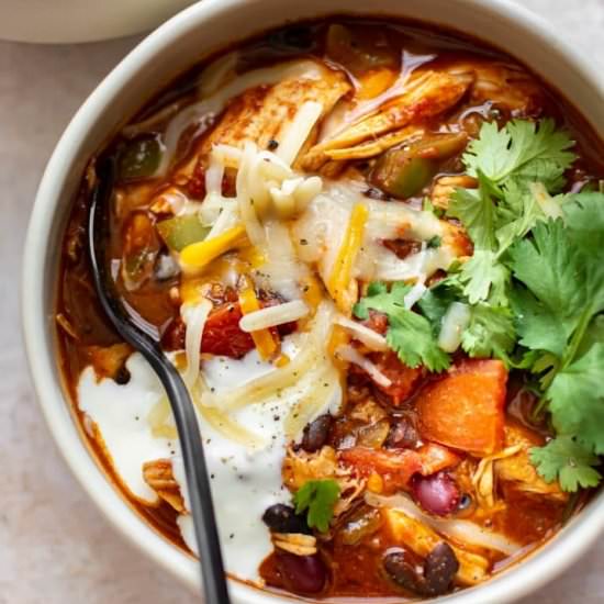 leftover turkey chili