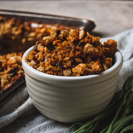 Herb Seasoned Sourdough Breadcrumbs