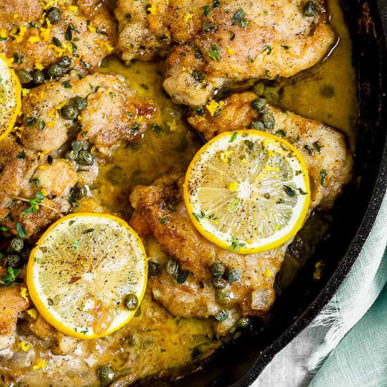Creamy Chicken Piccata!