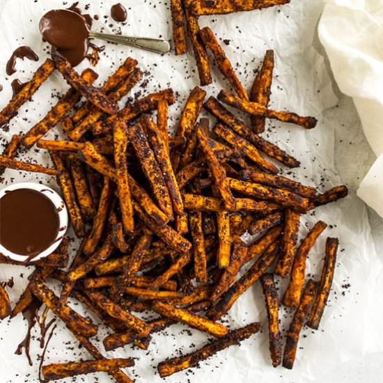 coffee sweet potato dessert fries