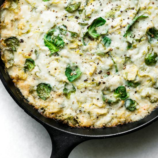 Cheesy Brussels Sprout Dip