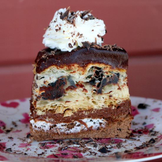 Chocolate Croissants Cake