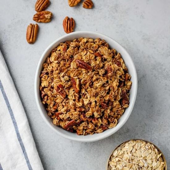 Oil Free Maple Pecan Granola