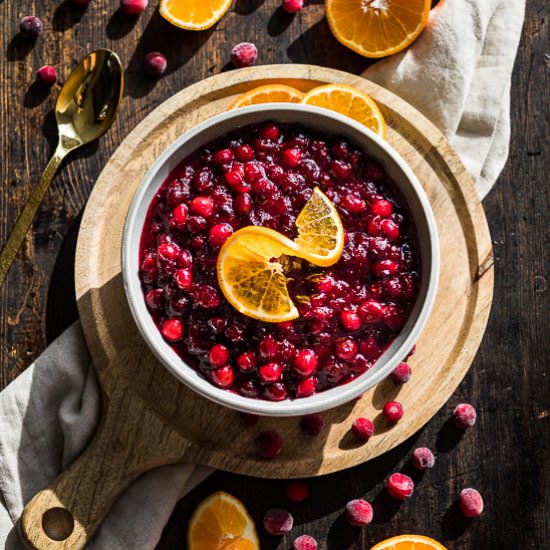 Homemade Cranberry Orange Sauce