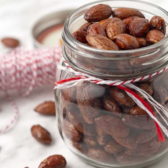 Maple Spice Roasted Almonds