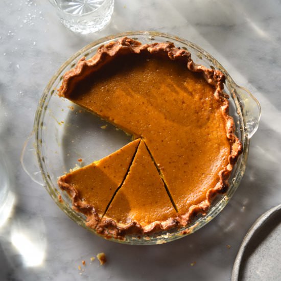 Gluten free pumpkin pie