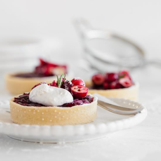 Cranberry Vanilla Tarts
