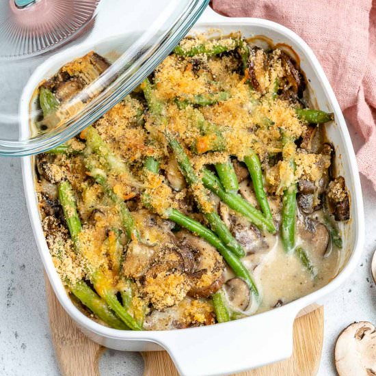HEALTHY GREEN BEAN CASSEROLE
