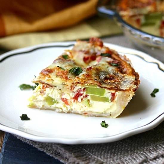 Air Fryer Cheesy Vegetable Tart