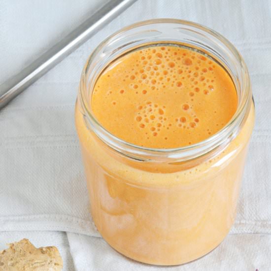 Post-workout carrot smoothie