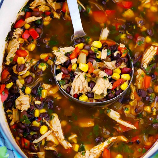 Healthy Leftover Turkey Soup