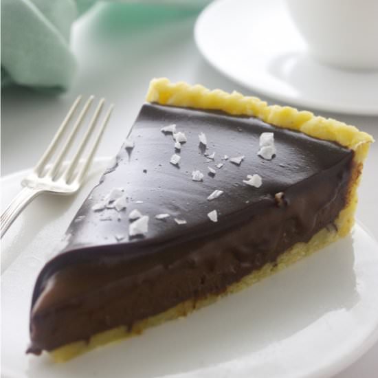 Chocolate caramel tart