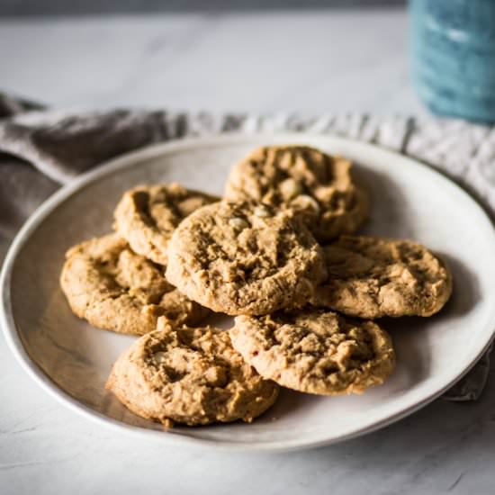 GF Pumpkin White Chocolate Cookies