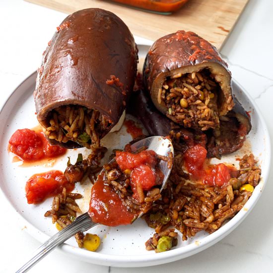 Stuffed Eggplant – Batinjan Mahshi