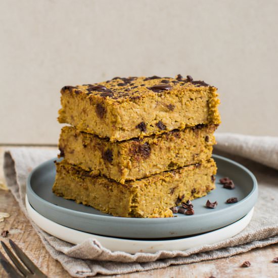 Gluten-Free Vegan Pumpkin Blondies
