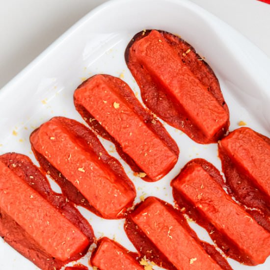 Baked tofu in smoked paprika