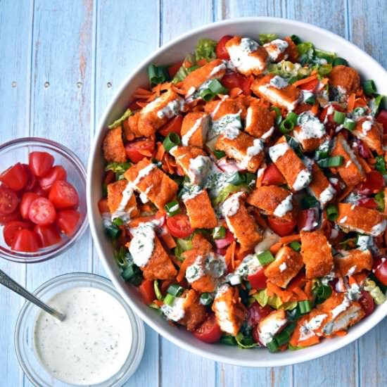 Air Fryer Buffalo Chicken Salad