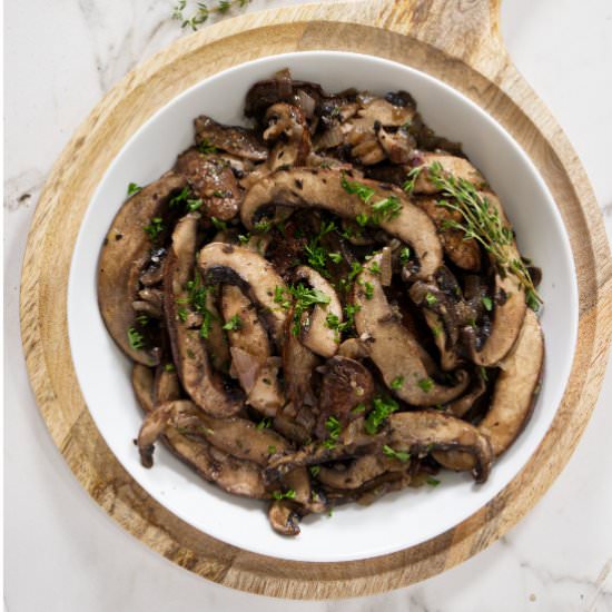 sauteed portobello mushrooms