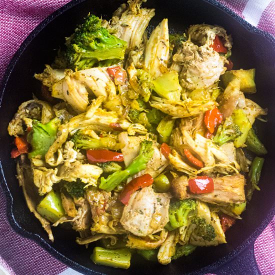 Leftover Turkey Stir Fry