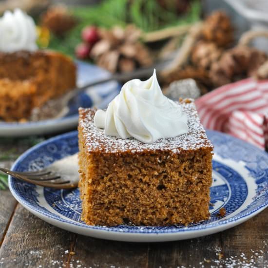 Old-Fashioned Gingerbread Cake