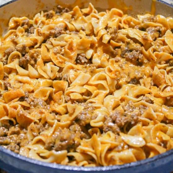 One Pan Cheeseburger Pasta