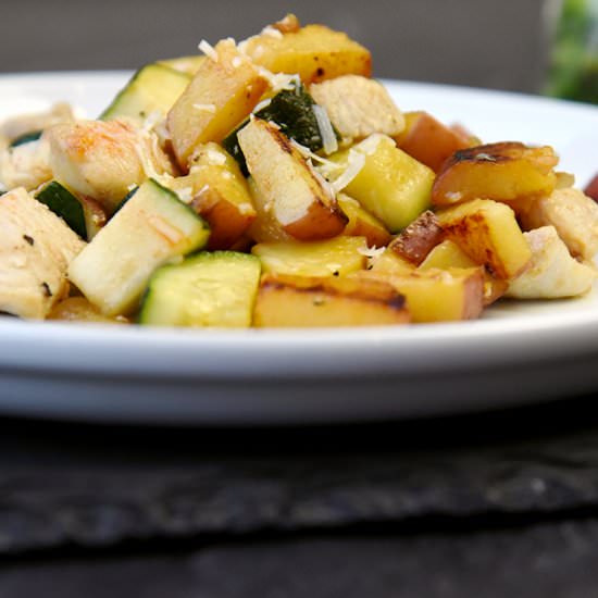 POTATO ZUCCHINI CHICKEN SKILLET