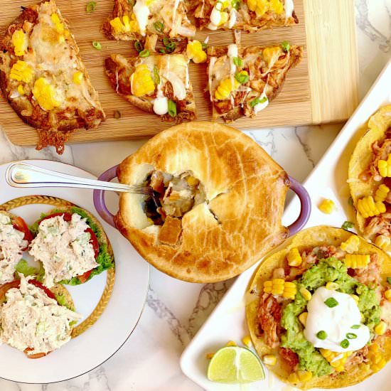 Rotisserie Chicken 4 Ways