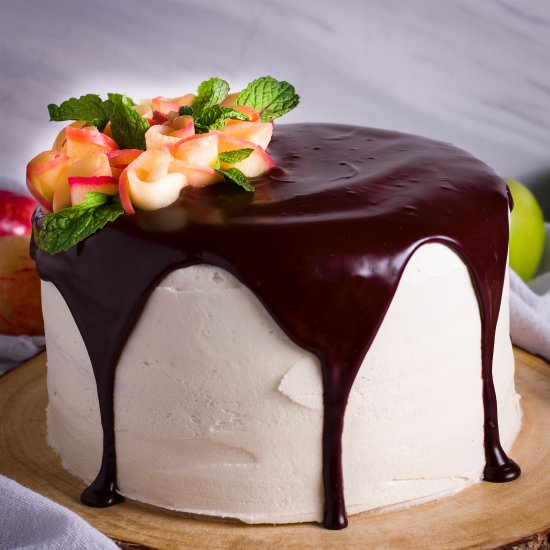 Apple Cake with Cider Buttercream