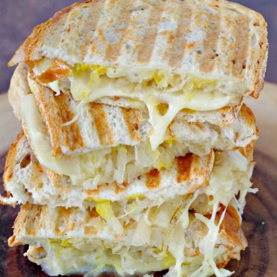 Turkey Reuben Panini Sandwich
