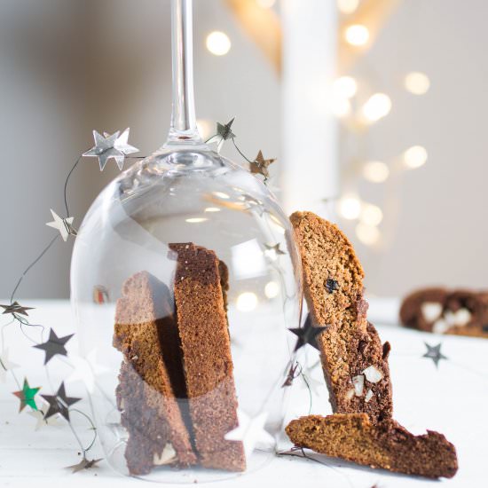 Christmas biscotti
