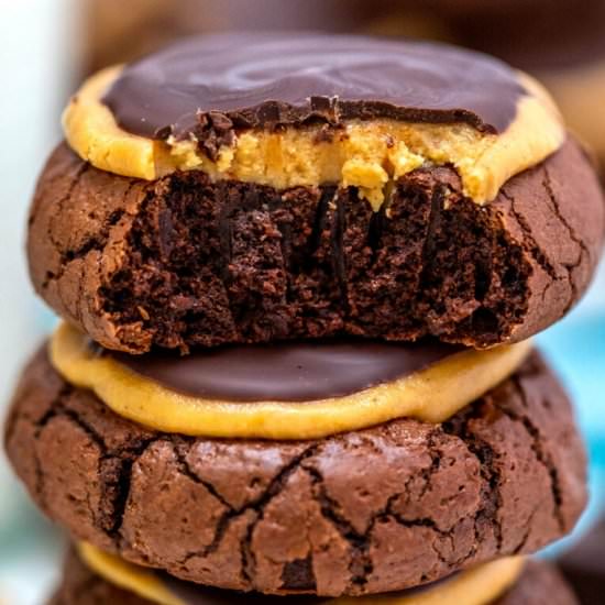 Buckeye Brownie Cookies