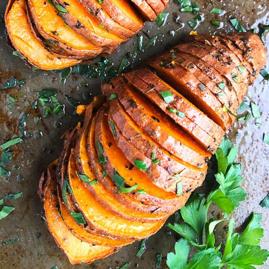 Hasselback Sweet Potatoes
