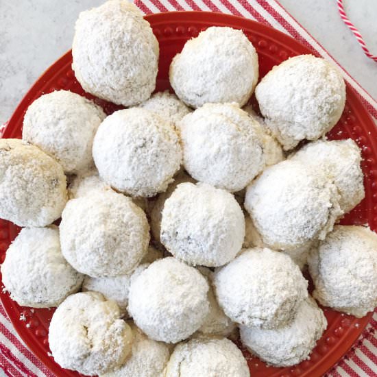 Chocolate Chip Snowball Cookies