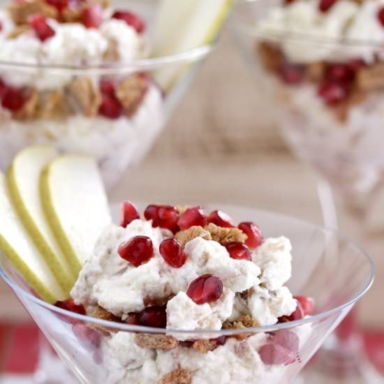 Roasted Pear Fool Crunch