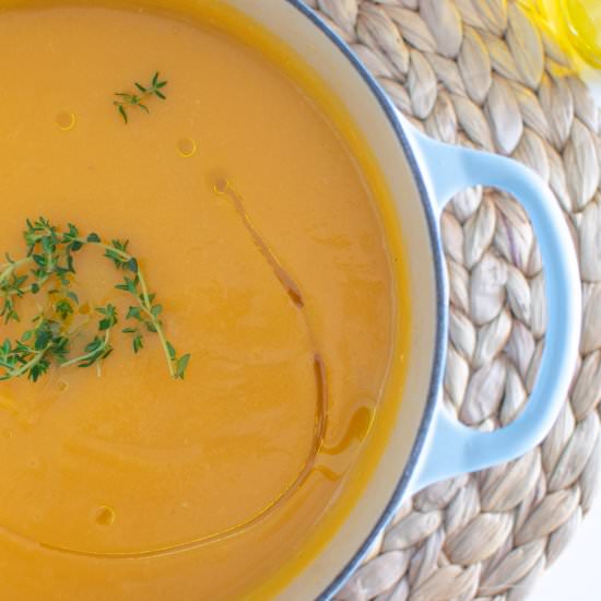 A classic butternut squash soup