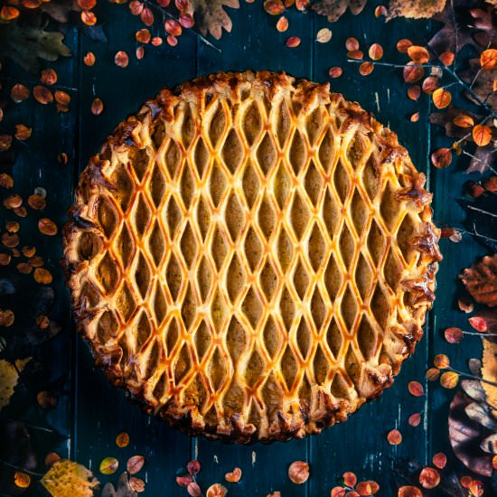 Sweet potatoes rustic tart