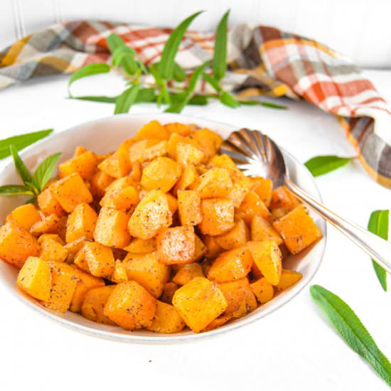 Sage and Garlic Butternut Squash