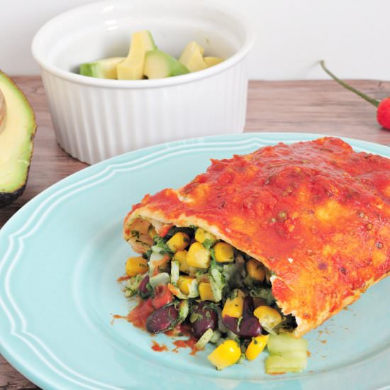 Vegan enchiladas